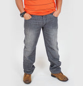 Mens The Original Ben Sherman DMA614HE Washed Black Straight Leg Jeans Trousers